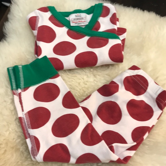 Hanna Andersson Other - Hanna Andersson “Play” Red White Green 💯 organic polka dot  Pajama